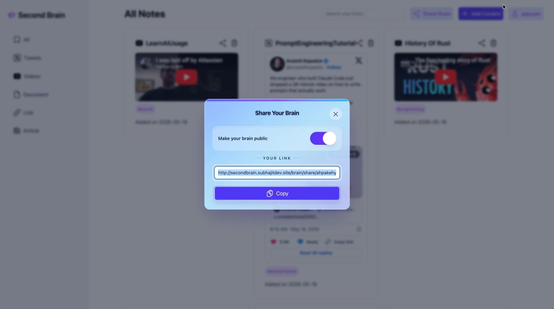 Second Brain screenshot 11