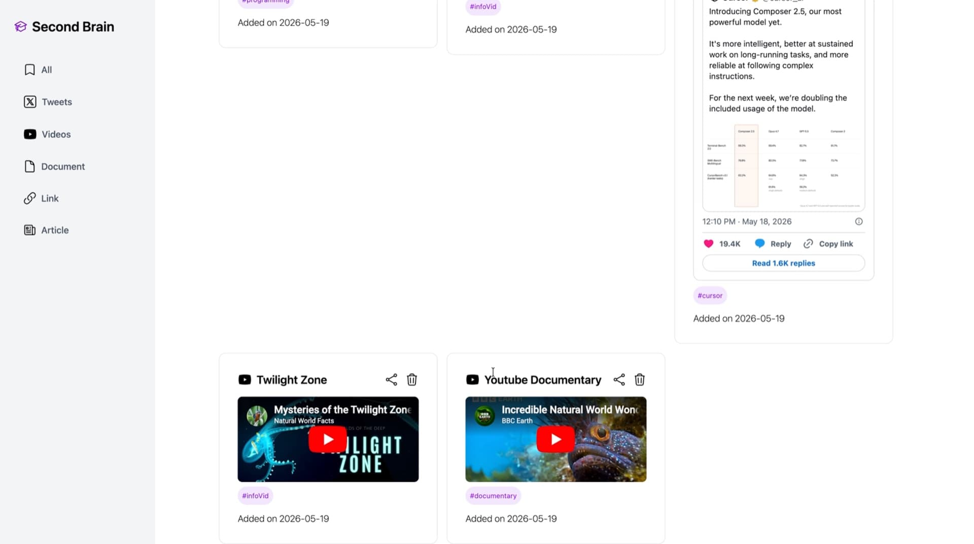 Second Brain screenshot 4